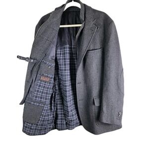 Kroon 100% Lambswool Dual Vent Working Cuffs Winter Jacket Coat Blazer 42R Prepp